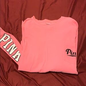 PINK Victoria's Secret Tops - Victoria’s Secret Pink long sleeve shirt PINK Victoria's Secret Tops - Victoria’s Secret Pink long sleeve shirt